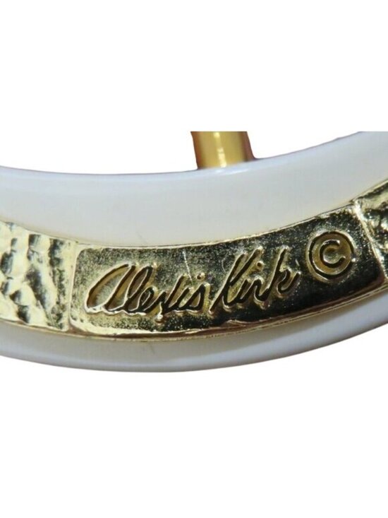 Alexis Kirk Vintage snakeskin leather Navy Gold embellished belt 39\